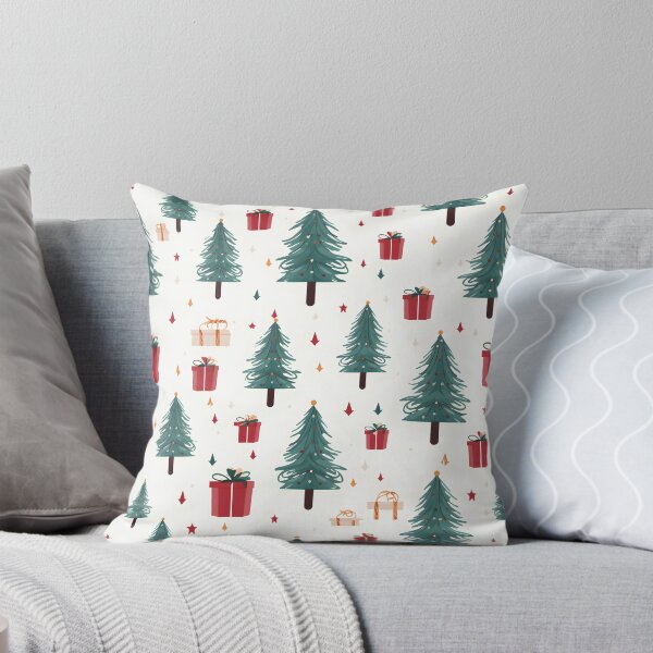 Artikelvorschau, Muster für Weihnachtsbäume und Geschenke entworfen und verkauft von SamDoesDesign.