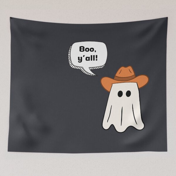 Item preview, Halloween Cowboy Ghost, Boo, y'all!, Western Ghost designed and sold by BlisslyLife.