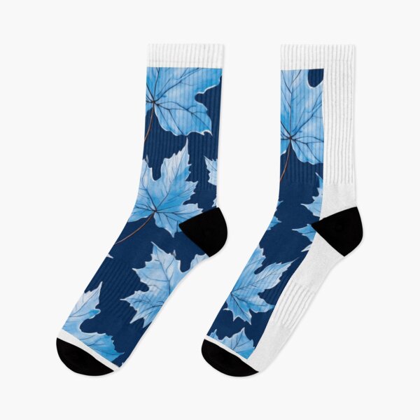 Item preview, maple leaf blue background  designed and sold by Superann8.