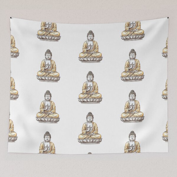 Item preview, Golden Buddha, Buddhist symbol, home decoration designed and sold by MartynGrey.