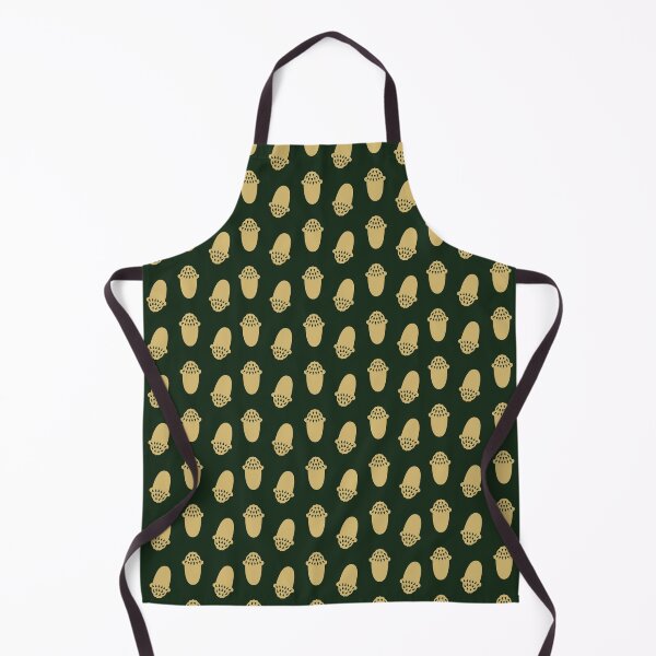 Item preview, Minimal Acorns Pattern 1 - Forest Green and Gold designed and sold by Daniel Bevis Design.