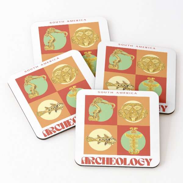 Item preview, Archeology of South America - Gold Treasures of Pre-Hispanic Cultures - Retro Design designed and sold by Carola-art.