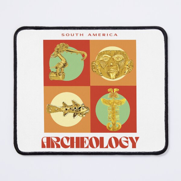 Item preview, Archeology of South America - Gold Treasures of Pre-Hispanic Cultures - Retro Design designed and sold by Carola-art.