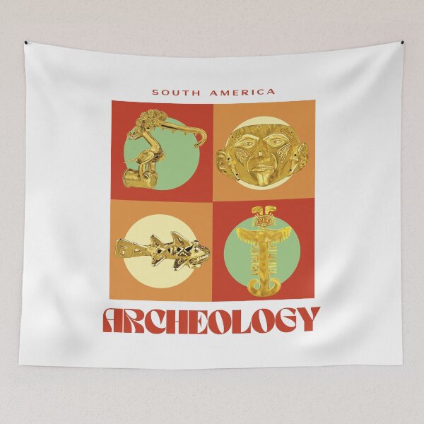 Item preview, Archeology of South America - Gold Treasures of Pre-Hispanic Cultures - Retro Design designed and sold by Carola-art.