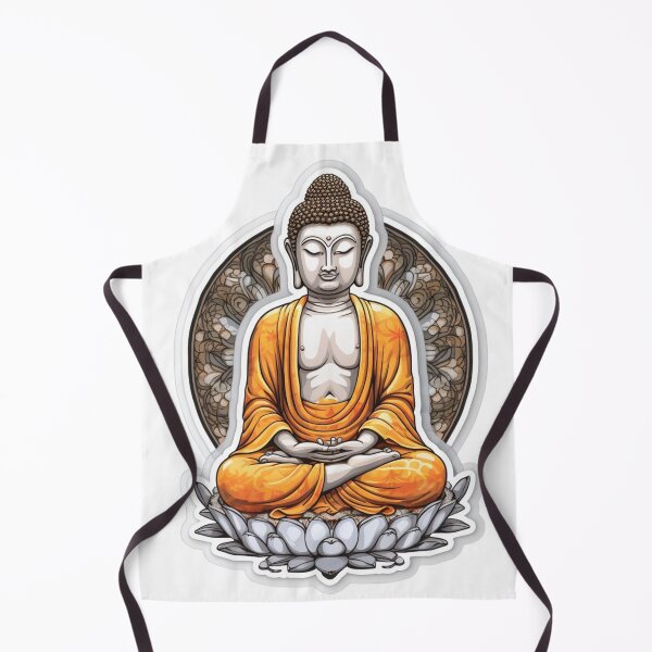 Item preview, Golden Buddha Statue, Digital Art, For Yoga Studio designed and sold by MartynGrey.