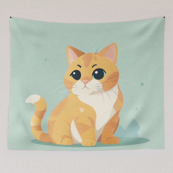 Item preview, 001 Cute Orange Cat designed and sold by Alexis Art Collection.