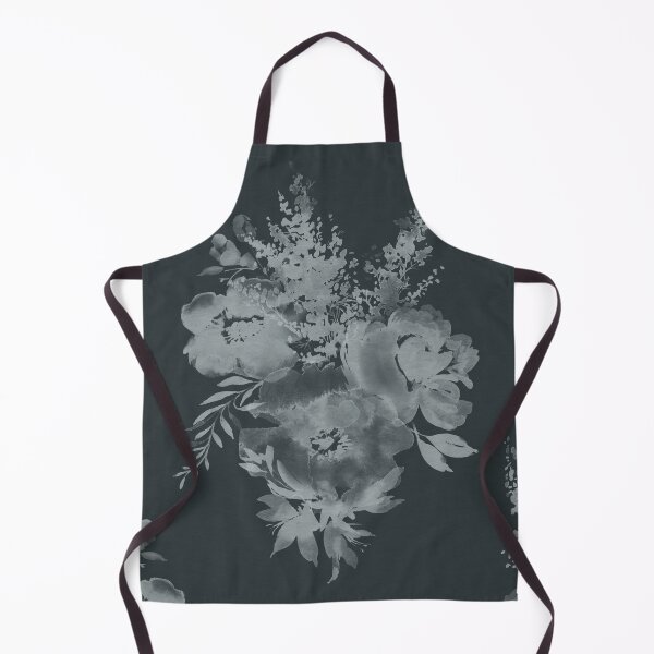 Item preview, Ghostly Watercolor Floral Bouquet Pattern on Gray Green Background designed and sold by Valerie Englehart.