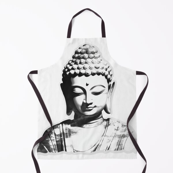 Item preview, Buddha Black White , Buddhist symbol , Meditation Sticker For Home designed and sold by MartynGrey.