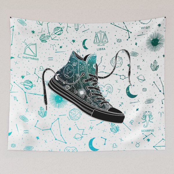 Item preview, Taurus high tops - Space canvas designed and sold by MickeyEdwards.