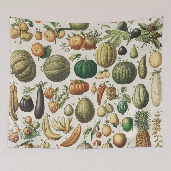 Item preview, Vintage Chart of Fruit and Vegetables | P396 designed and sold by Piccolo Fiore Prints.