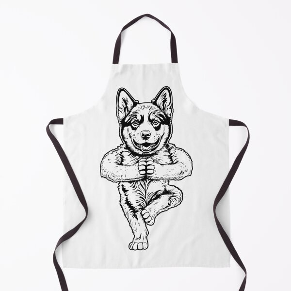 Item preview, Siberian Husky Yoga Puppy Dog Funny Tree Pose Vrikshasana designed and sold by GrandeDuc.