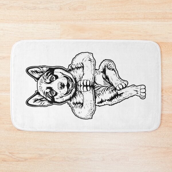 Item preview, Siberian Husky Yoga Puppy Dog Funny Tree Pose Vrikshasana designed and sold by GrandeDuc.