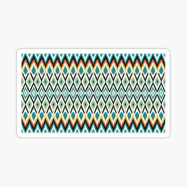 Ethnic abstract ikat art,colorful seamless pattern in tribal,folk embroidery,colorful ethnic pattern Sticker