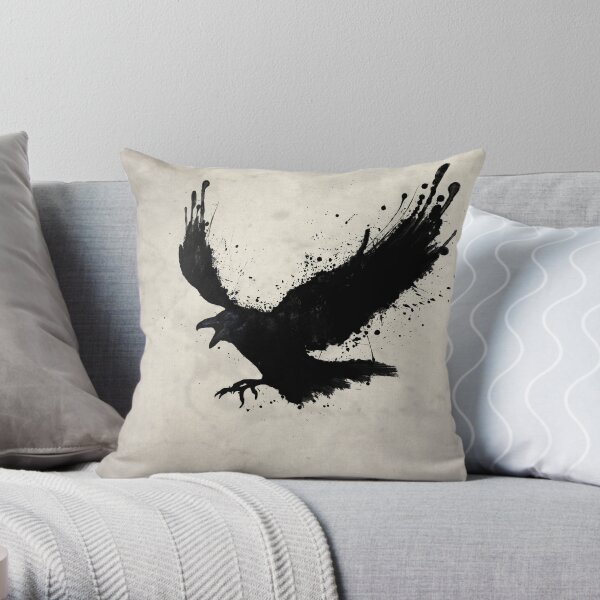 Raven Throw Pillow