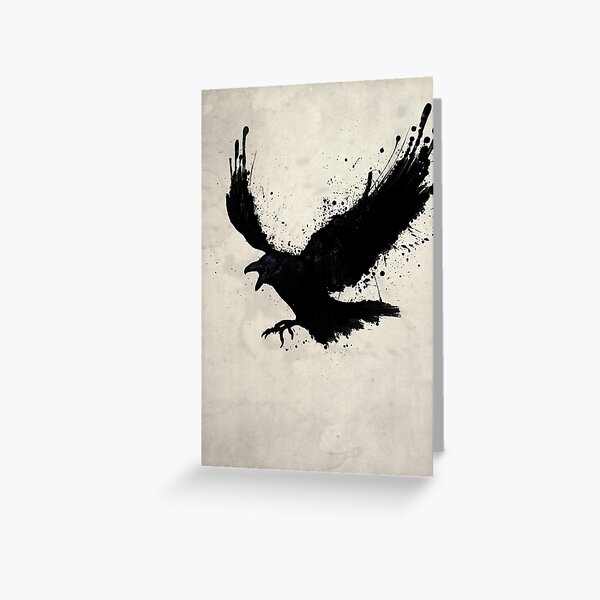 Raven Greeting Card