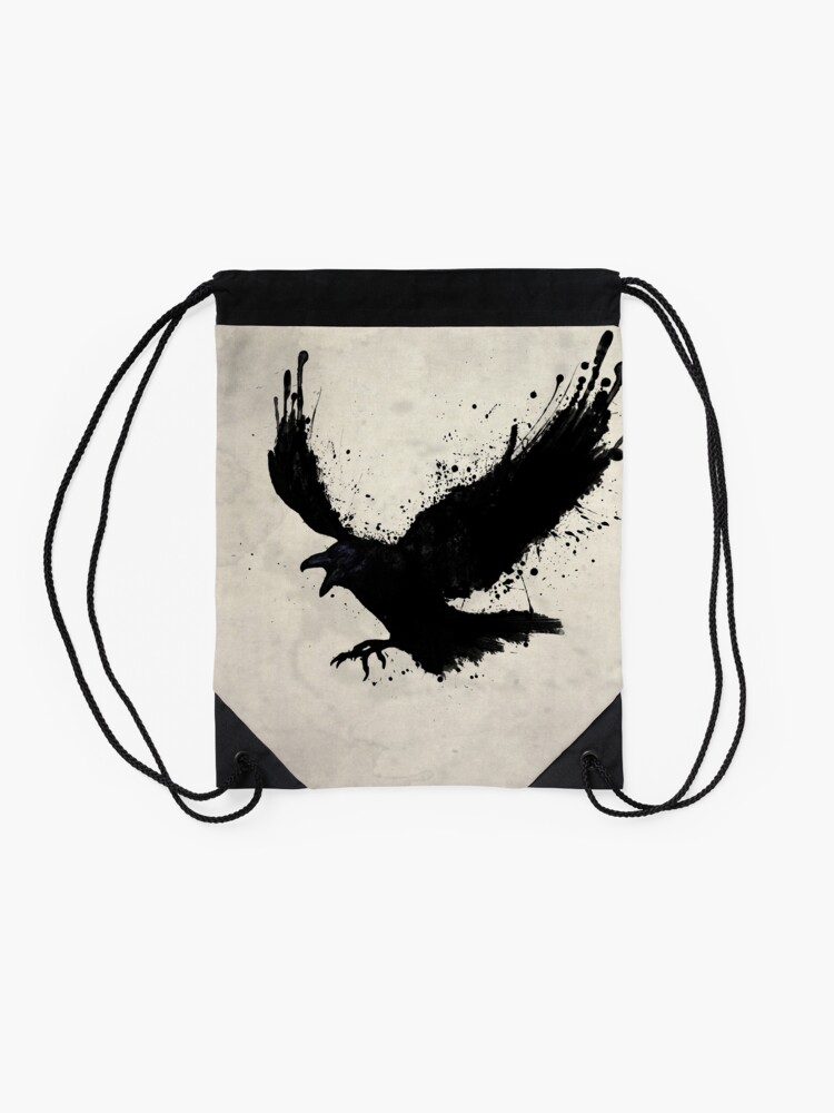 Alternate view of Raven Drawstring Bag