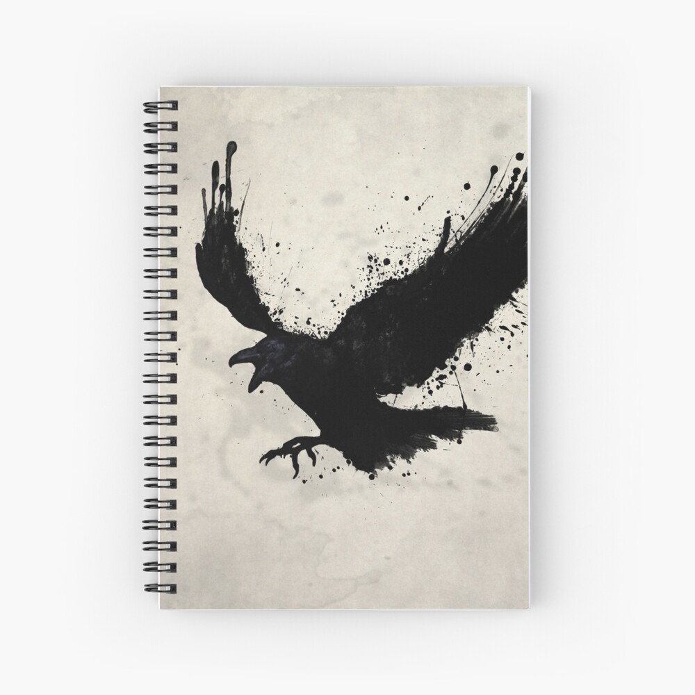 Raven Spiral Notebook
