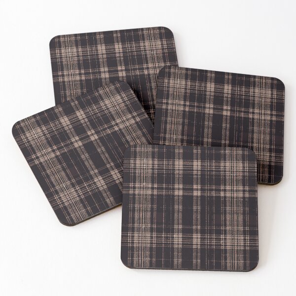 Item preview, Large Dark Brown Vintage Tartan Pattern designed and sold by SamJanner.