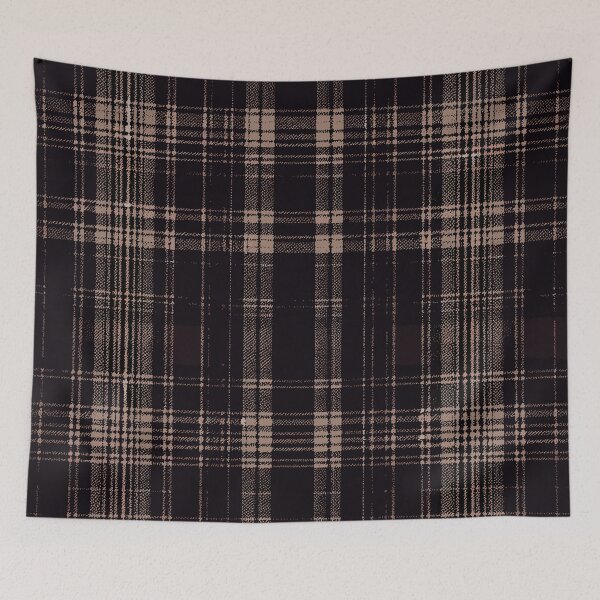 Aperçu de l'œuvre Grand motif tartan vintage marron foncé créée et vendue par SamJanner.