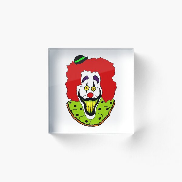 Zeebo the Clown Acrylic Block
