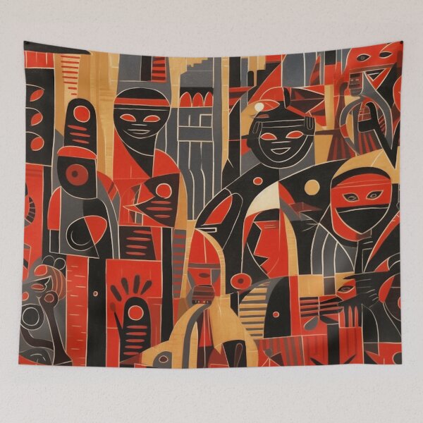 Item preview, African Pattern: Cityscape Meets Cultural Tapestry designed and sold by FairX.