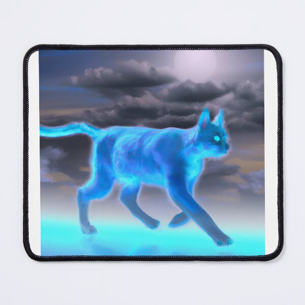 Item preview, A walking sky blue cat designed and sold by Drake Lewdly.