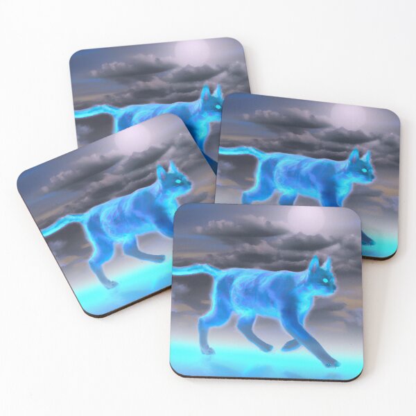 Item preview, A walking sky blue cat designed and sold by Drake Lewdly.