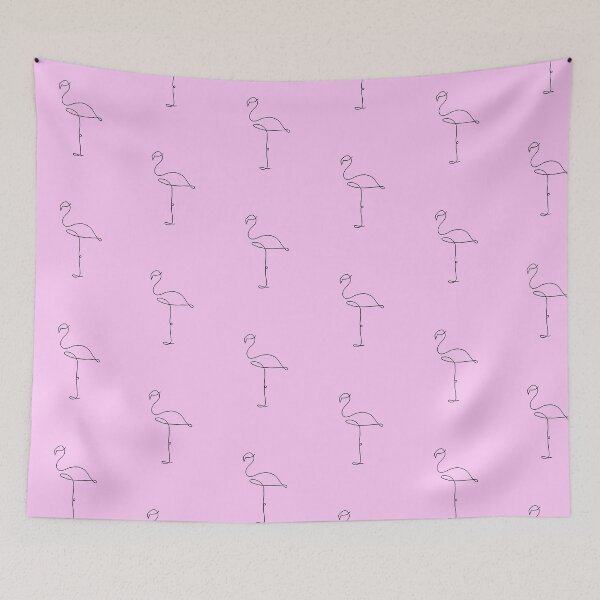 Item preview, Flamingo line art designed and sold by adesignworld.