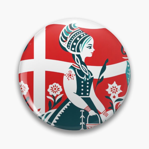 Item preview, Denmark flag, Danish flag  designed and sold by Pommallina.