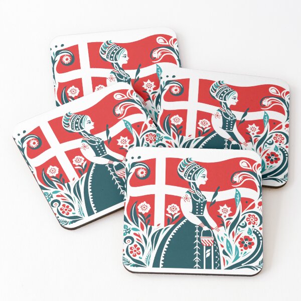 Item preview, Denmark flag, Danish flag  designed and sold by Pommallina.