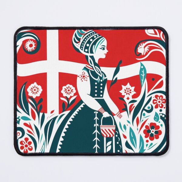 Item preview, Denmark flag, Danish flag  designed and sold by Pommallina.