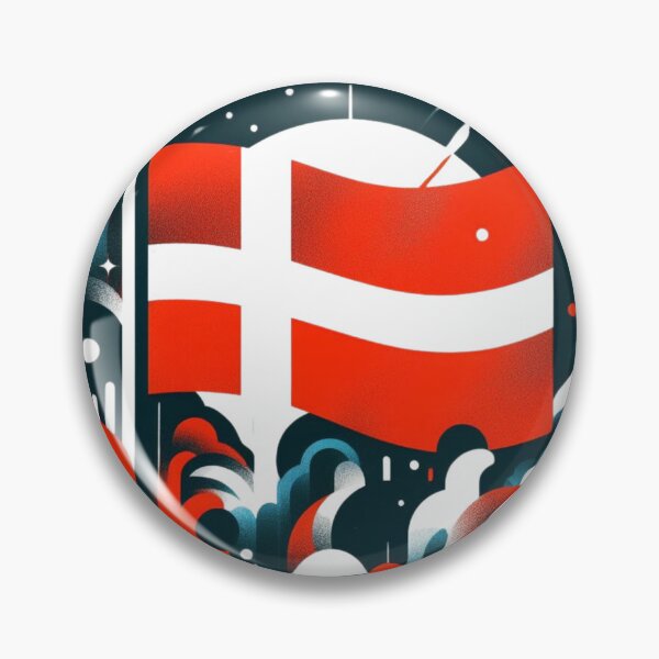 Item preview, Denmark flag, Danish flag  designed and sold by Pommallina.