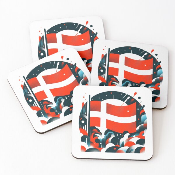 Item preview, Denmark flag, Danish flag  designed and sold by Pommallina.