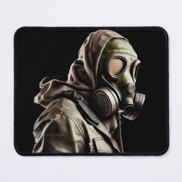 Item preview, World War, Nuclear War, People wearing masks to protect against radiation and toxic gases. designed and sold by Happy Shop.