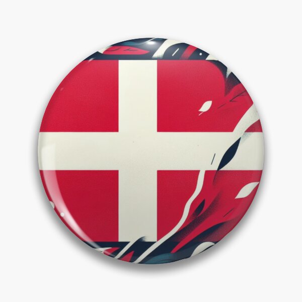 Item preview, Denmark flag, Danish flag  designed and sold by Pommallina.