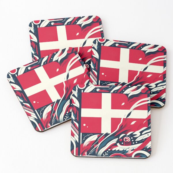 Item preview, Denmark flag, Danish flag  designed and sold by Pommallina.