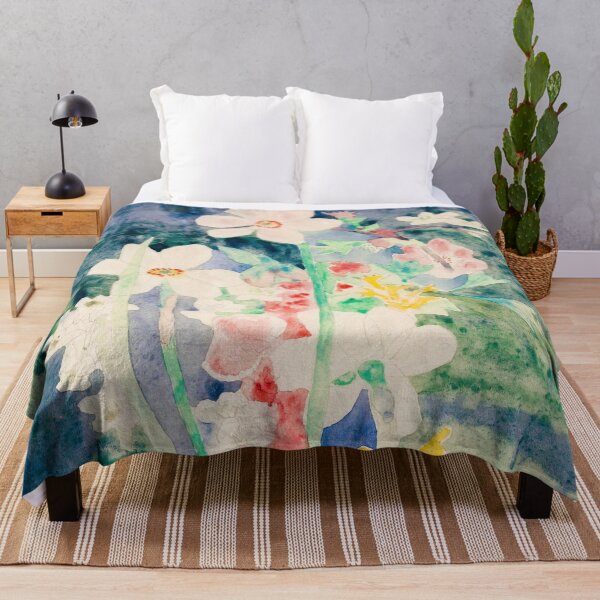 Item preview, Vintage Watercolour Narcissi/Daffodil Painting | P59 designed and sold by Piccolo Fiore Prints.