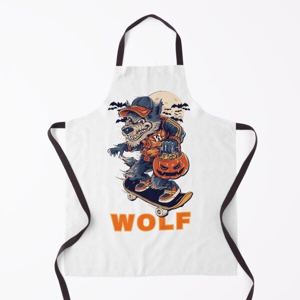 Item preview, Scary Cunning wlf en el espíritu de Halloween, con BG blanco designed and sold by mndesignworx.