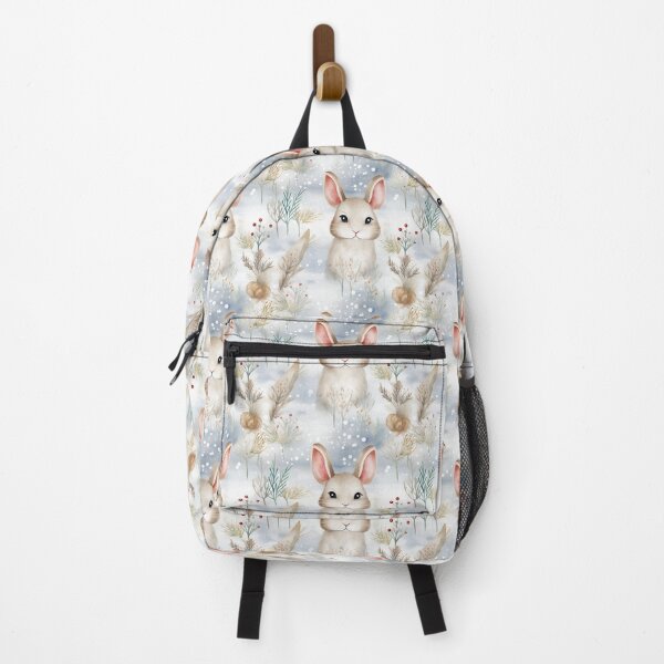 Artikelvorschau, Winter Whiskers: Enchanting Snowshoe Hare Christmas entworfen und verkauft von qoodesignstudio.