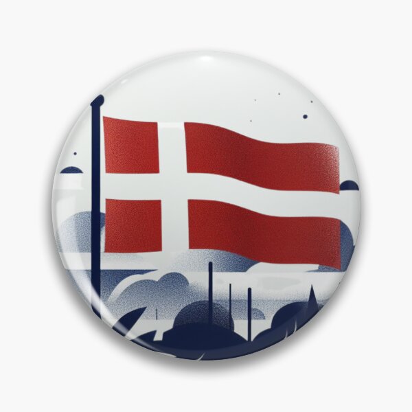 Item preview, Denmark flag, Danish flag  designed and sold by Pommallina.