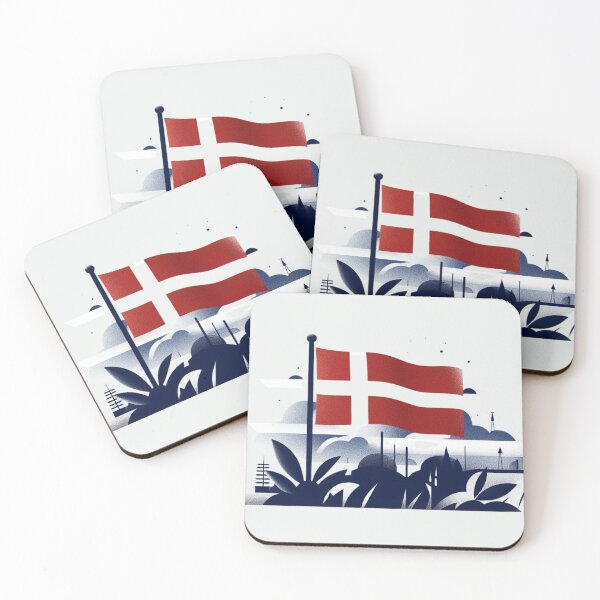 Item preview, Denmark flag, Danish flag  designed and sold by Pommallina.