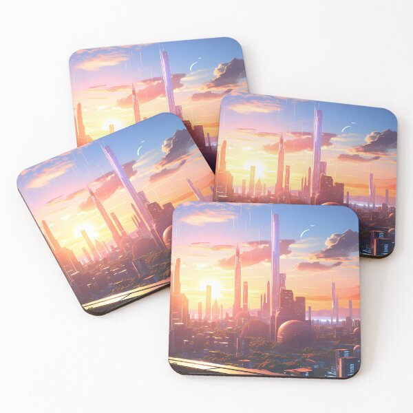 Item preview, Futuristic Cyberpunk Cityscape designed and sold by SimplySystems.