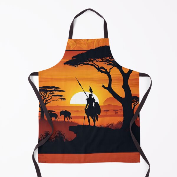 Item preview, Hunting Wildebeest At Sunset On The African Savanna designed and sold by Warriorgal.