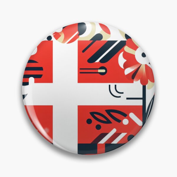 Item preview, Denmark flag, Danish flag  designed and sold by Pommallina.