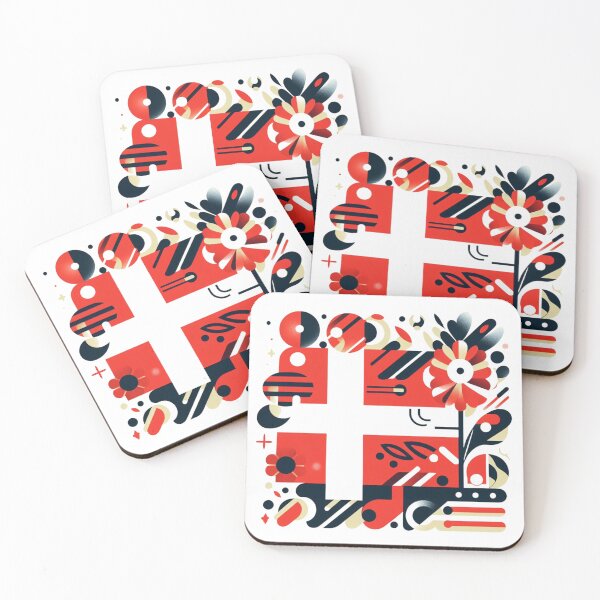 Item preview, Denmark flag, Danish flag  designed and sold by Pommallina.