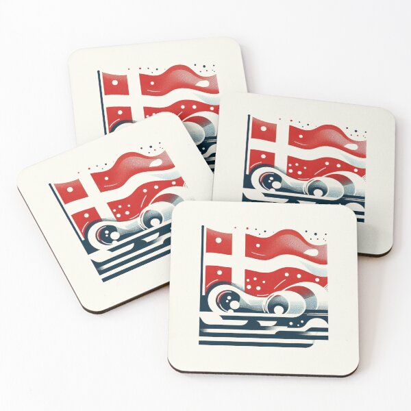 Item preview, Denmark flag, Danish flag  designed and sold by Pommallina.