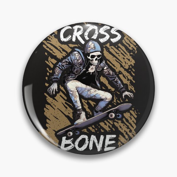 Item preview, Crossbone Skateboarder | Skateboarding designed and sold by Monster  Merch.