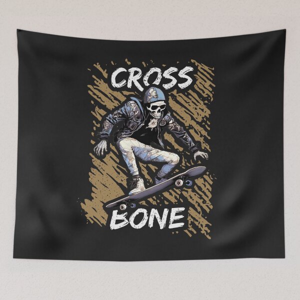 Item preview, Crossbone Skateboarder | Skateboarding designed and sold by Monster  Merch.