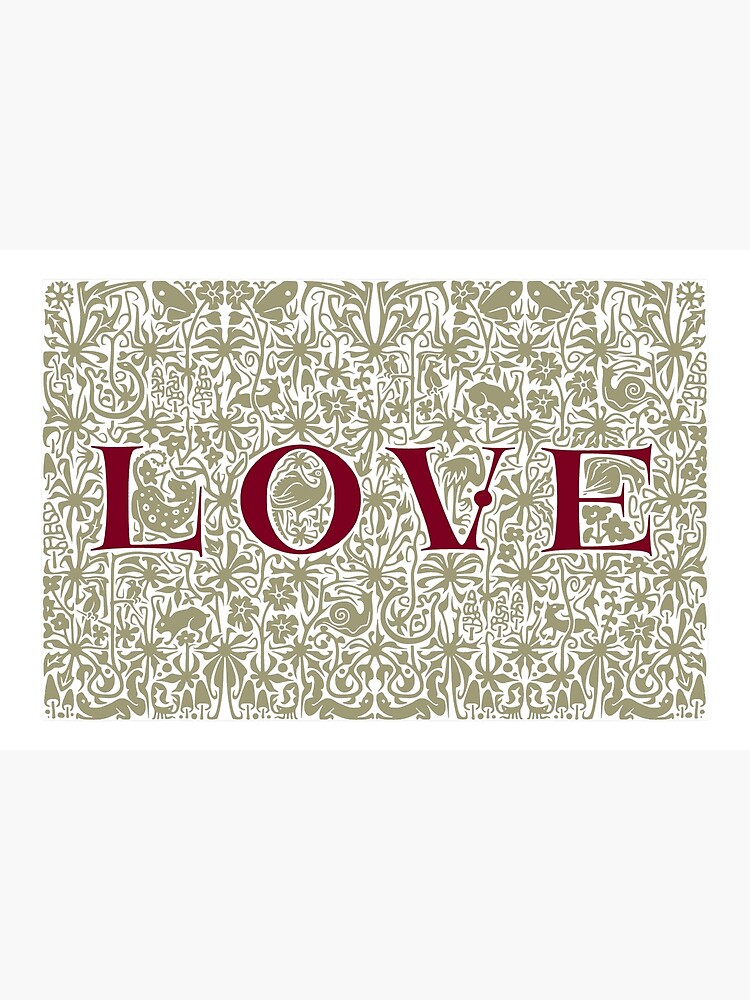 Thumbnail 2 of 2, Greeting Card, Valentine: Love (Horizontal) designed and sold by danmitsui.