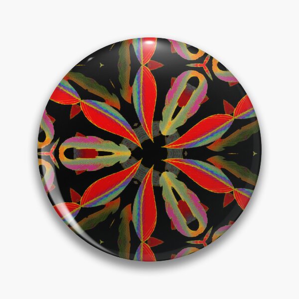 Item preview, Autumn Flowers Geometric Pattern designed and sold by MerryMakewell.